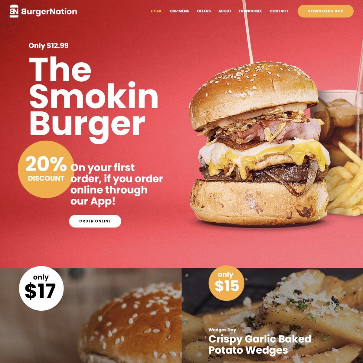 Fast Food Website Template