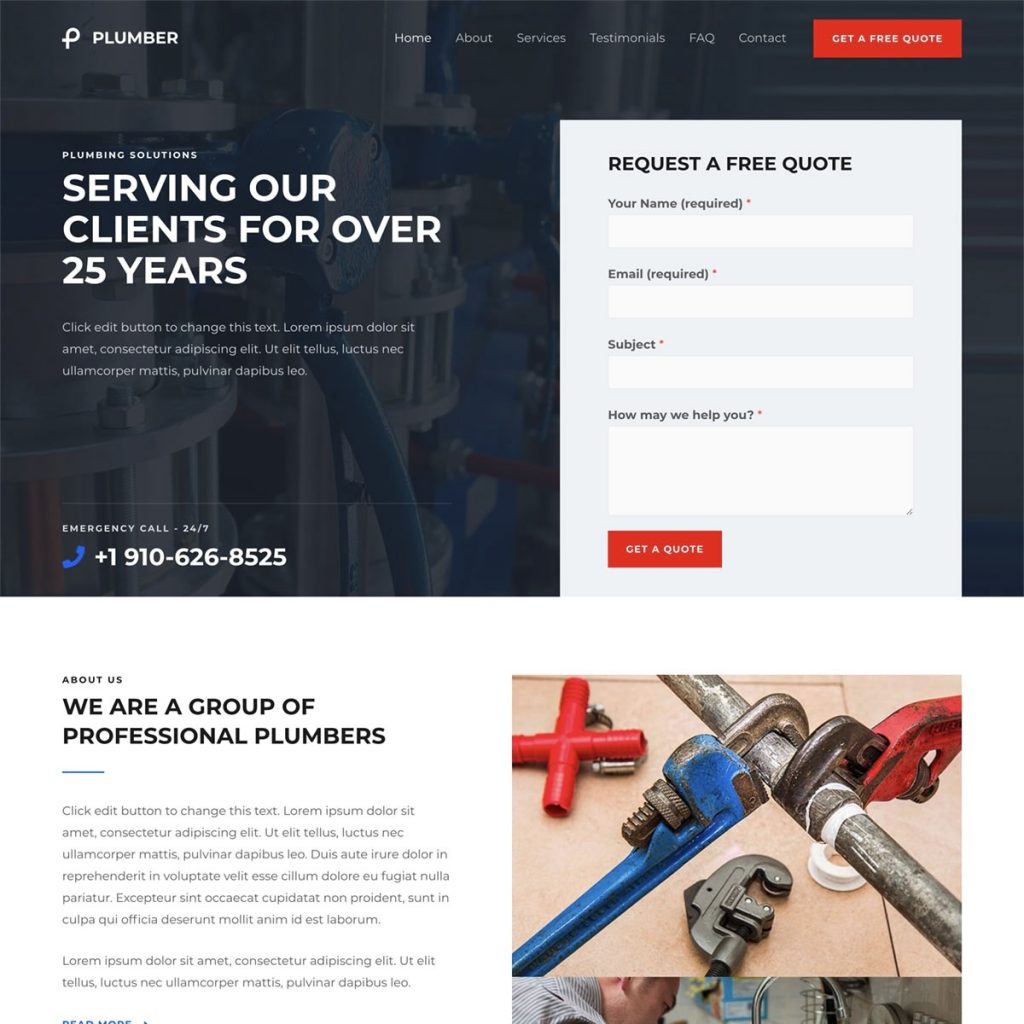 Service website template 2