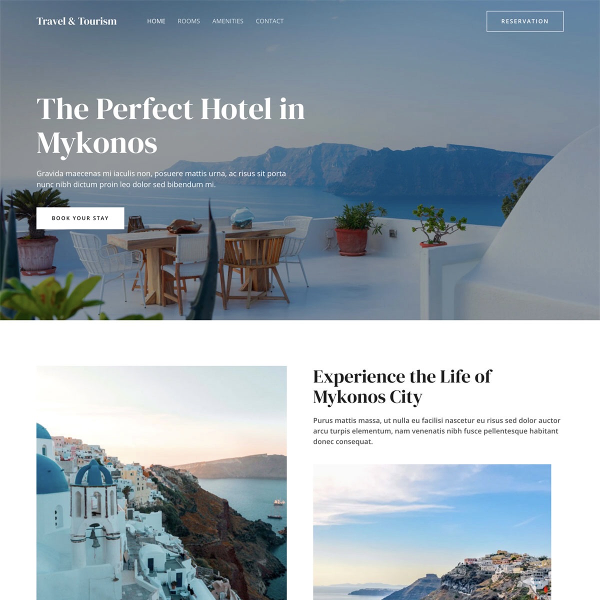 tourism website template 3